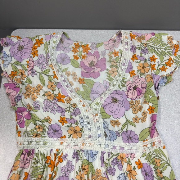 Baevely by Wellmade‎ Field Of Wildflowers Maxi Dress Sz M - Picture 16 of 16